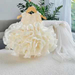 Váy Công Chúa Cloud Luxury – Tinh Khôi & Sang Trọng