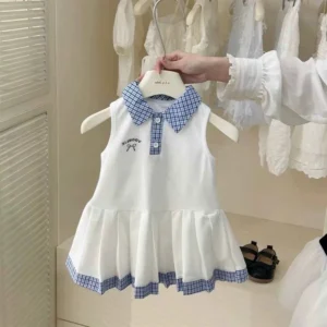 🎓 Váy Polo Preppy Style – Nét Thanh Lịch Cho "Nàng Thơ" Nhí 🎓