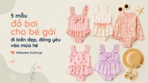 5 mẫu đồ bơi cho bé gái. ảnh bìa