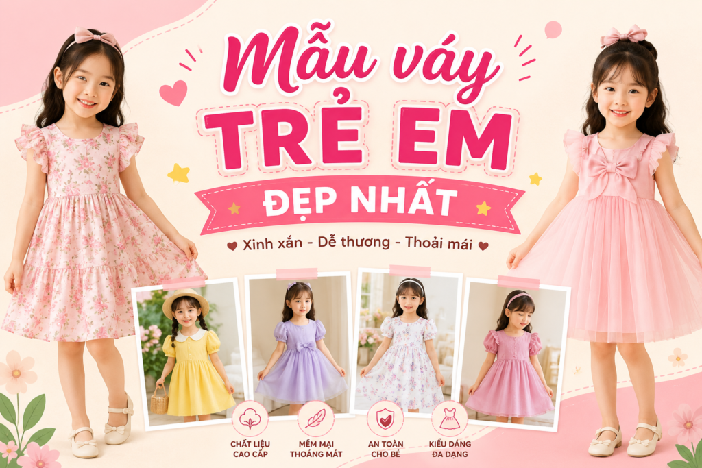 mẫu váy trẻ em đẹp nhất